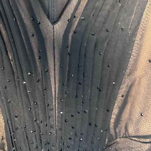 Tadashi Shoji NWT long sleeve gown Trades/Offers Prom Maxi Sheer 1920 - Picture 11 of 13